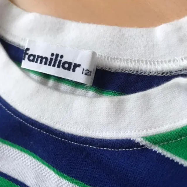 familiar(ファミリア)のファミリア ボーダー Tシャツ 120 キッズ/ベビー/マタニティのキッズ服男の子用(90cm~)(Tシャツ/カットソー)の商品写真