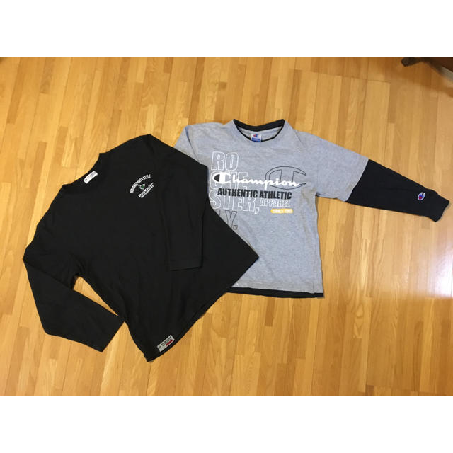 Champion(チャンピオン)のキッズ 男子 長袖Tシャツ 140  キッズ/ベビー/マタニティのキッズ服男の子用(90cm~)(Tシャツ/カットソー)の商品写真