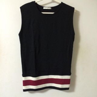 マウジー(moussy)のウエストゴムのノースリーブ(カットソー(半袖/袖なし))