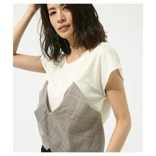 アズールバイマウジー(AZUL by moussy)の『AZUL BY MOUSSY』ビスチェドッキングプルオーバー(Tシャツ(半袖/袖なし))