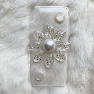 iPhone case___clear big flower(スマホケース)