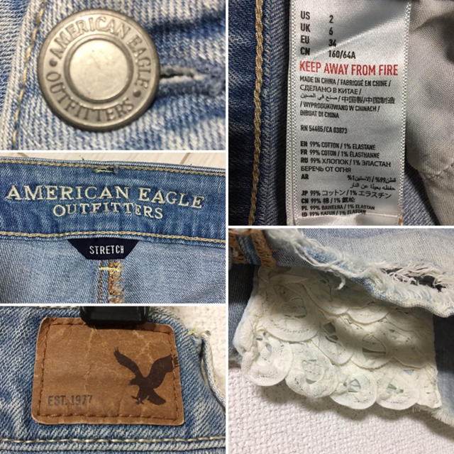 American Eagle(アメリカンイーグル)のAMERICAN EAGLE OUTFITTERS・ショートパンツ (L) レディースのパンツ(ショートパンツ)の商品写真