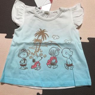 シマムラ(しまむら)のスヌーピー 袖フリル Tシャツ(Ｔシャツ)