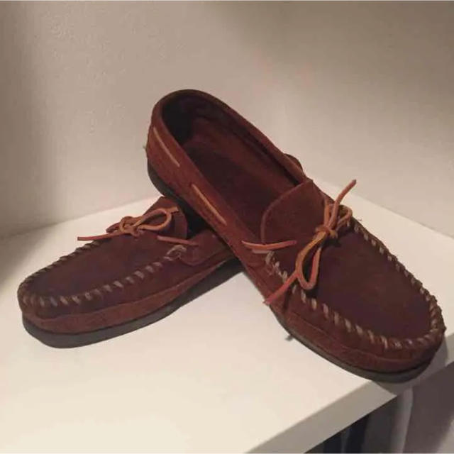 Minnetonka(ミネトンカ)のMINNETONKA  ミネトンカ　ダブルボトム ハードソール モカシン メンズの靴/シューズ(スリッポン/モカシン)の商品写真