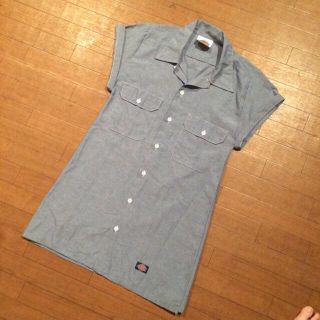 ディッキーズ(Dickies)のDickiesワンピ＆UNIQLOシャツ(ミニワンピース)