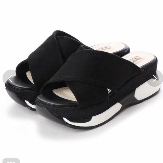 厚底コンビクロスミュールスポーツサンダル レディースの靴/シューズ(サンダル)の商品写真