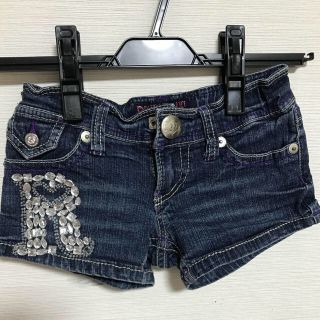 値下げ！RONIロニデニムショートパンツホットパンツ135cm位美品ビジューロゴ(パンツ/スパッツ)