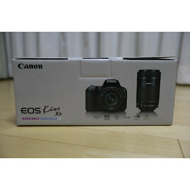 約453g 電池[新品・未開封]CANON EOS Kiss X9 ダブルズームキット