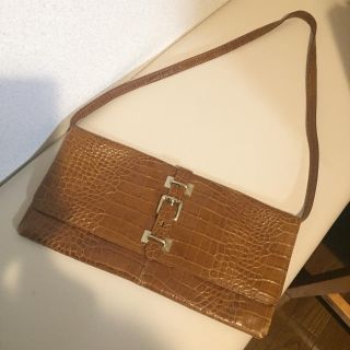 フルラ(Furla)のLioLa♡レザーショルダーバッグ クラッチバッグ  クロコ(ショルダーバッグ)