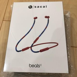 アップル(Apple)のsacai beats Bluetooth イヤホン バーンドレッド(ヘッドフォン/イヤフォン)