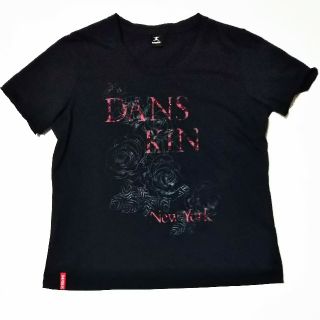 ゴールドウィン(GOLDWIN)の【美品】レディース DANSKIN ダンスキン プリントTシャツ 半袖 L 黒(ヨガ)