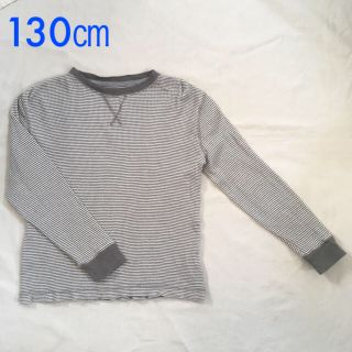 オールドネイビー(Old Navy)のUSED OLD NAVYユニセックス ワッフル素材 長袖Tシャツ130㎝サイズ(その他)