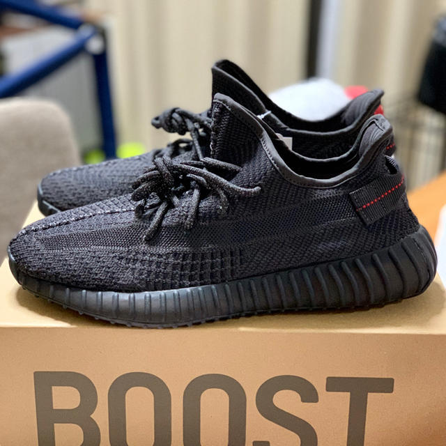 26.5cm adidas yeezy boost 350 v2 black靴/シューズ