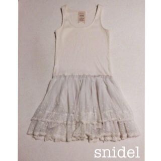 スナイデル(SNIDEL)のチュールコンビタンクワンピ♡(ミニワンピース)