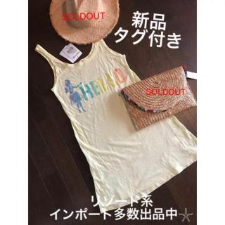 アナップミンピ(anap mimpi)の新品✩ANAP mimpi✩キャミワンピ✩ハワイ✩インスタ映え✩トレンド✩送料込(ひざ丈ワンピース)