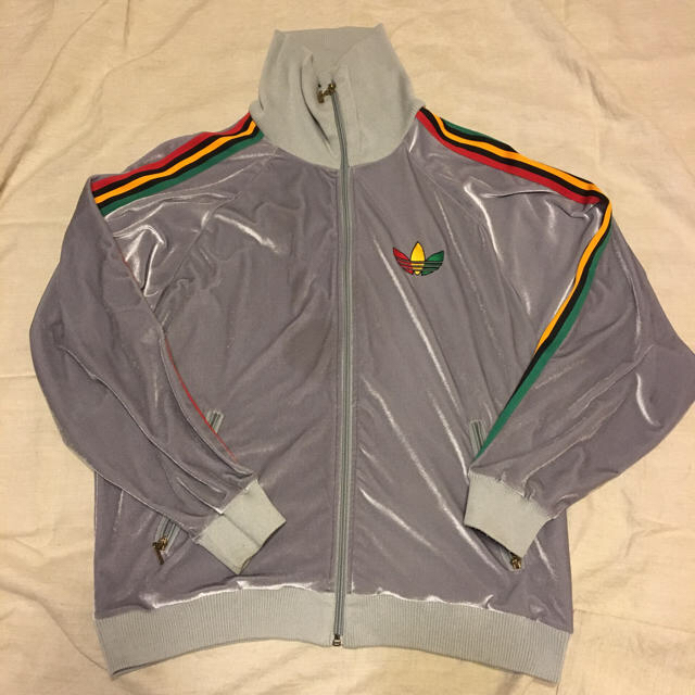 90s adidas アディダス トラックジャケット  ラスタカラー