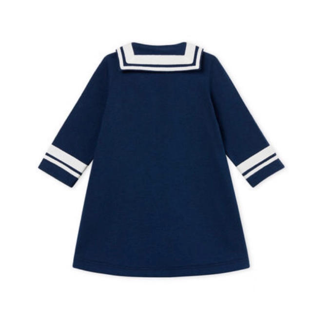 PETIT BATEAU(プチバトー)の新品 プチバトー ワンピース 長袖 36m キッズ/ベビー/マタニティのキッズ服女の子用(90cm~)(ワンピース)の商品写真