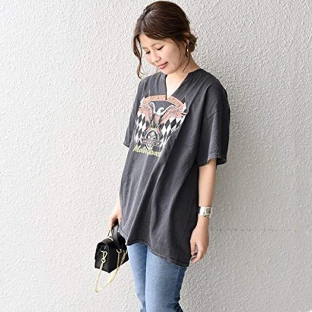 Khaju(カージュ)のリンゴ様専用 GOOD ROCK SPEED SLIT PRINT TEE レディースのトップス(Tシャツ(半袖/袖なし))の商品写真