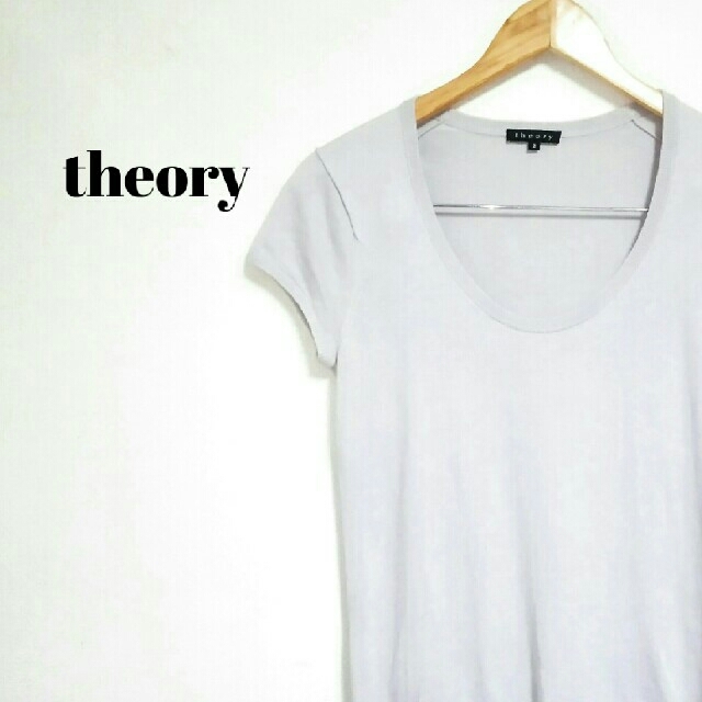 theory(セオリー)の☆様専用 美シルエット 上質 セオリー シャツ フレンチスリーブ レディース レディースのトップス(シャツ/ブラウス(半袖/袖なし))の商品写真