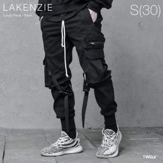 オフホワイト(OFF-WHITE)の【国内未入荷】LAKENZIE Cargo Pants - Black【新品】(ワークパンツ/カーゴパンツ)