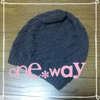 ワンウェイ(one*way)のone*wayニット帽(ニット帽/ビーニー)