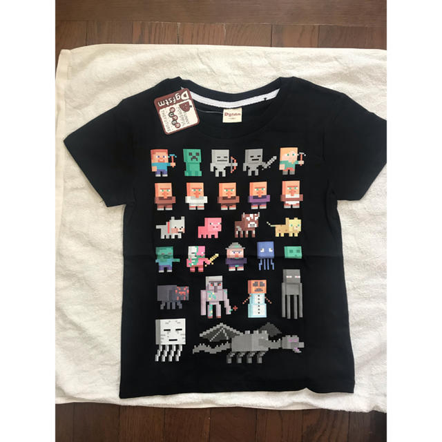 新品 Mine Craft マイクラ オールスター Tシャツ 黒 130の通販 By M