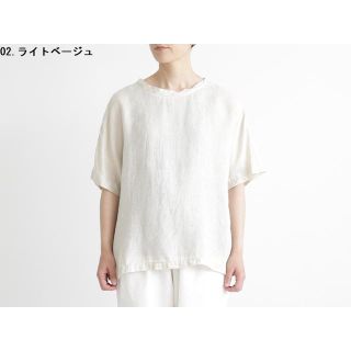 ネストローブ(nest Robe)の美品☆今期完売☆prit☆リネンツイルブラウス(シャツ/ブラウス(半袖/袖なし))