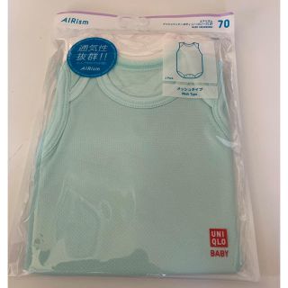 ユニクロ(UNIQLO)のUNIQLO ユニクロ AIRism エアリズム  ノースリーブ ロンパース(肌着/下着)