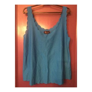 トップショップ(TOPSHOP)のTOPSHOPブルータンクトップ(カットソー(半袖/袖なし))