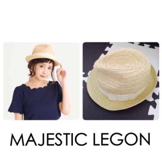 マジェスティックレゴン(MAJESTIC LEGON)のマジェ❤︎リボン中折れハット(ハット)