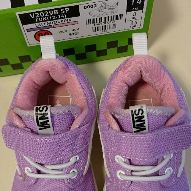 VANS(ヴァンズ)のVANSの子供用スニーカー 14センチ キッズ/ベビー/マタニティのベビー靴/シューズ(~14cm)(スニーカー)の商品写真