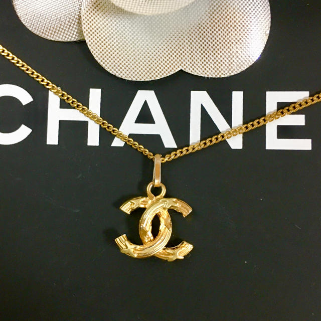 CHANEL - 正規品 シャネル ネックレス 金 ココマーク ゴールド ヴィンテージ ロゴ の通販 by ☆ハーベスト☆｜シャネルならラクマ