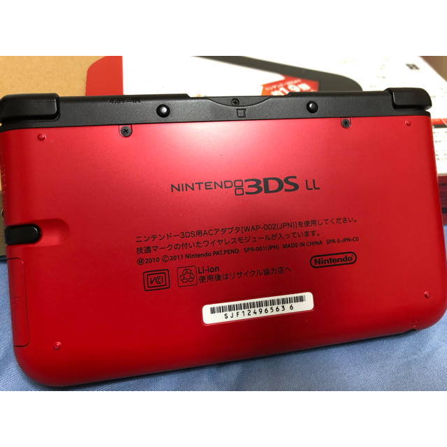 【コメントで値下げ！】ニンテンドー3DSLL レッド×ブラック 本体 3