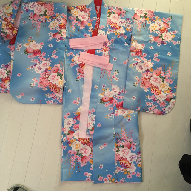 七五三 3歳着物　お値下げ！ キッズ/ベビー/マタニティのキッズ服女の子用(90cm~)(和服/着物)の商品写真