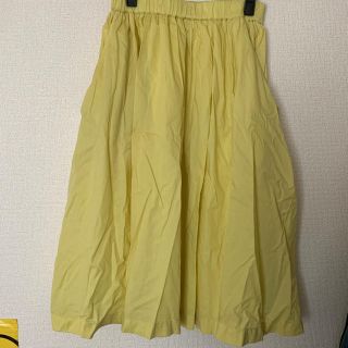 ドットアンドストライプスチャイルドウーマン(Dot&Stripes CHILDWOMAN)のレモンイエロースカート(ひざ丈スカート)