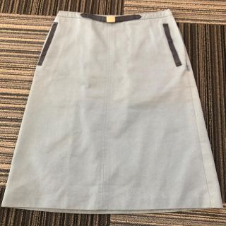 バーバリーブラックレーベル(BURBERRY BLACK LABEL)の美品☆バーバーリーのデニムスカート春夏向け(ひざ丈スカート)