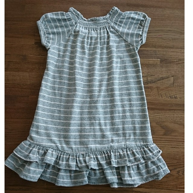 babyGAP(ベビーギャップ)のGAP★ボーダーワンピース【９０㎝】 キッズ/ベビー/マタニティのキッズ服女の子用(90cm~)(ワンピース)の商品写真