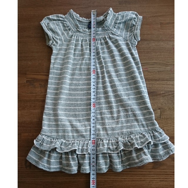 babyGAP(ベビーギャップ)のGAP★ボーダーワンピース【９０㎝】 キッズ/ベビー/マタニティのキッズ服女の子用(90cm~)(ワンピース)の商品写真