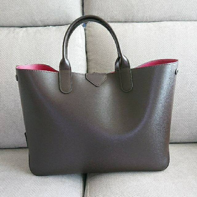 LONGCHAMP(ロンシャン)のロゾ リバーシブル 1681 ブラウン×ピンク レディースのバッグ(トートバッグ)の商品写真