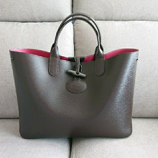 ロンシャン(LONGCHAMP)のロゾ リバーシブル 1681 ブラウン×ピンク(トートバッグ)