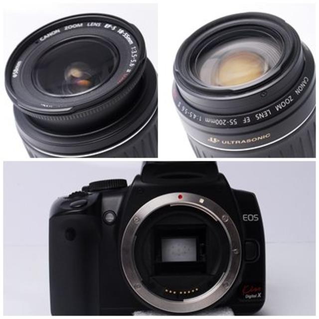 国産高品質】 Canon ♪インスタ・SNSに転送OK♪遠近両用ダブルレンズセット♪Kiss X♪の通販 by ひわちゃん's  shop｜キヤノンならラクマ