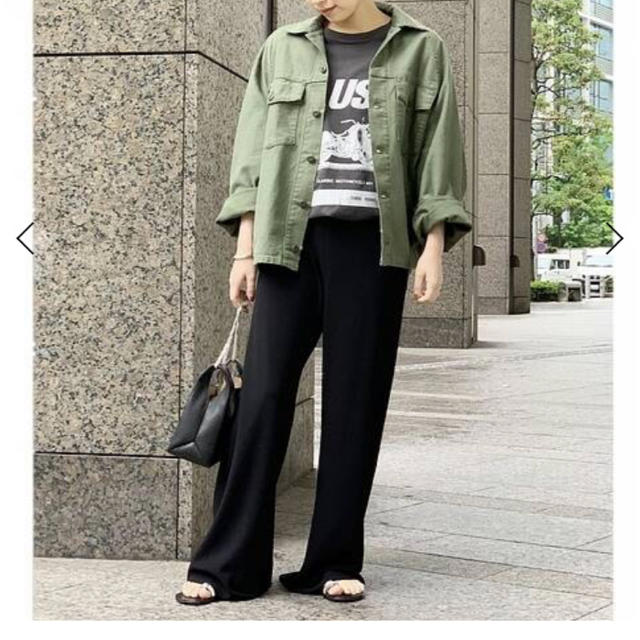 DEUXIEME CLASSE - AP STUDIO エラスティックパンツ38 ブラックの通販 ... apstudio エラスティックパンツ deuxieme classe