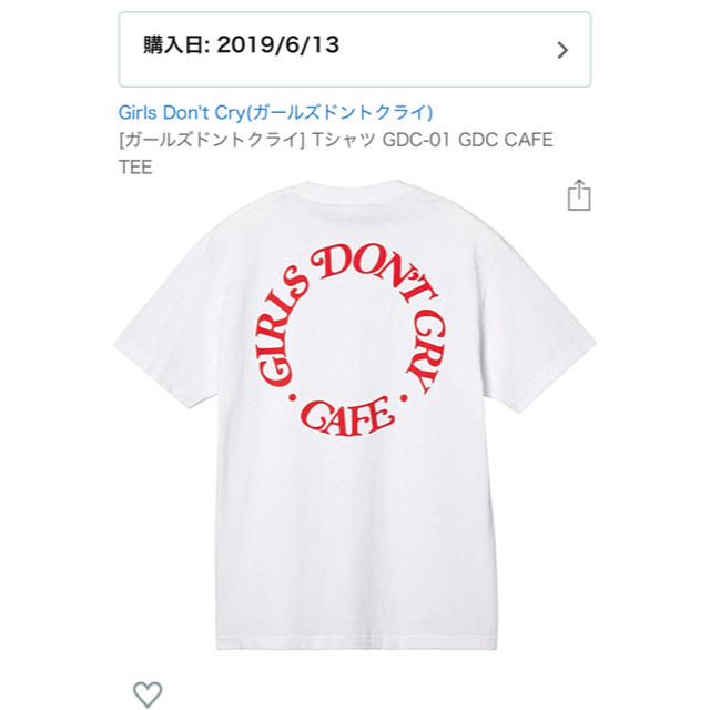 GDC - Girls Don't Cry × amazon Tシャツ XLサイズの通販 by si's shop ...