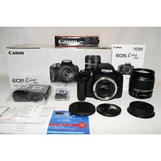 キヤノン(Canon)の6月6日購入新品/X9i EOS Kiss/メーカー保証/手振補正付レンズ(デジタル一眼)