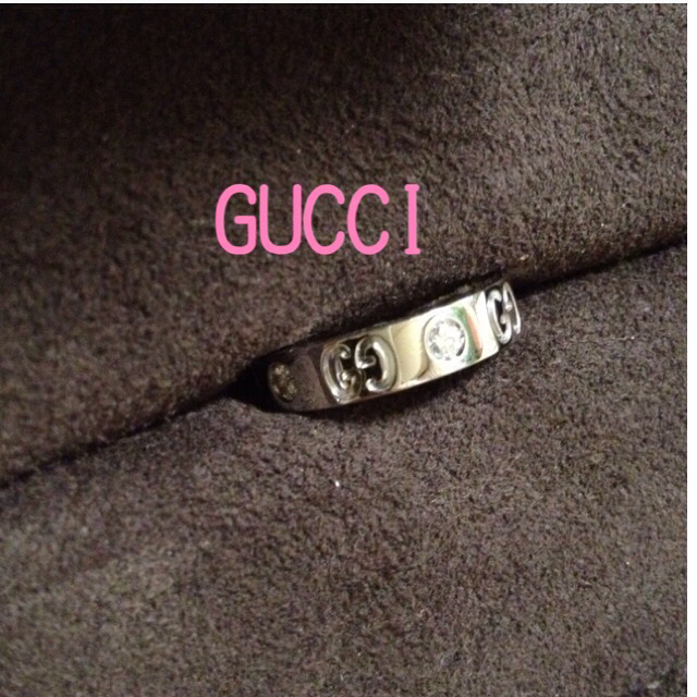 Gucci(グッチ)のK18❤GUCCI ダイヤリング❤ レディースのアクセサリー(リング(指輪))の商品写真