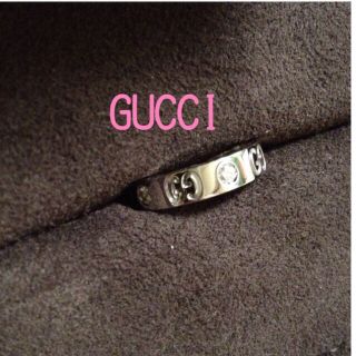 グッチ(Gucci)のK18❤GUCCI ダイヤリング❤(リング(指輪))