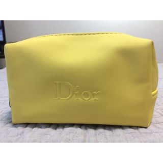 ディオール(Dior)のDior イエローポーチ 未使用 値下げ(ポーチ)