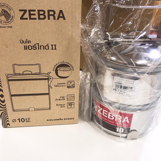ZEBRA(ゼブラ)のステンレスフードキャリアー インテリア/住まい/日用品のキッチン/食器(弁当用品)の商品写真