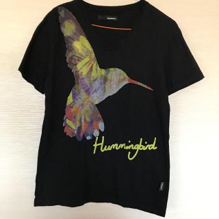 ハムネット(HAMNETT)のhamnett  ブラック  Ｌ  メンズ  美品  Vネック(Tシャツ/カットソー(半袖/袖なし))