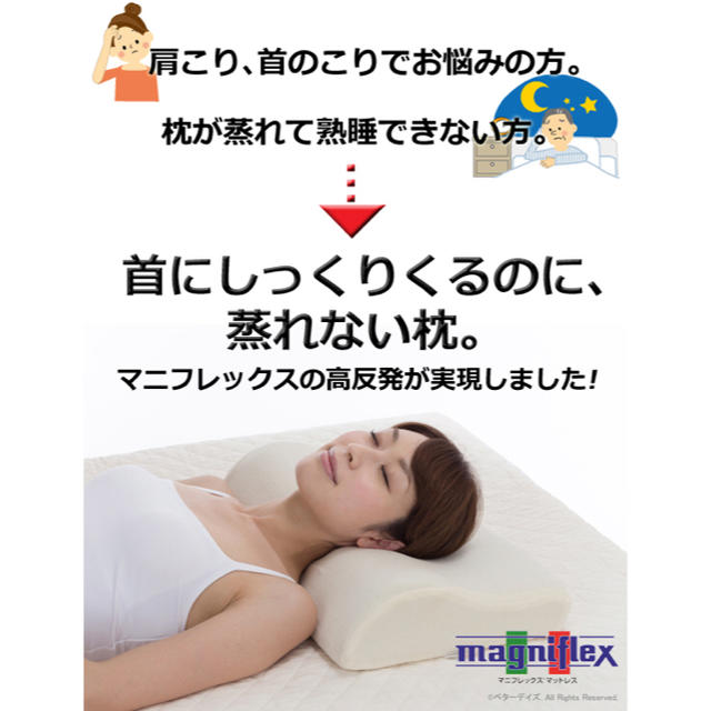 magniflex(マニフレックス)のtwo様専用　マニフレックス バイオシェイプ インテリア/住まい/日用品の寝具(枕)の商品写真